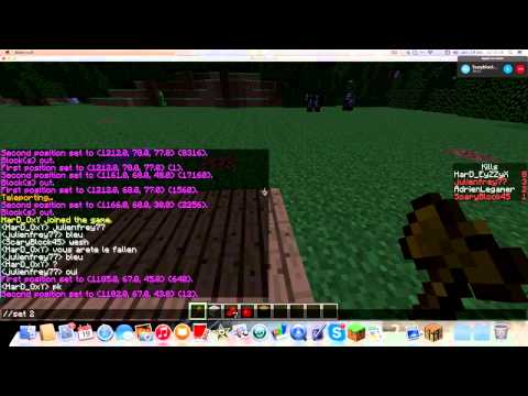Scary et julien Play - Minecraft Adventure Followed multi Ep1 creation of the castle
