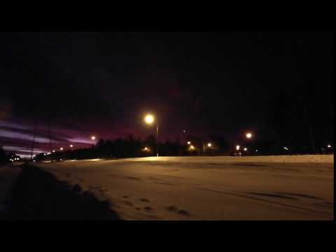 Kaamos day at the Arctic Circle, Rovaniemi, Finland