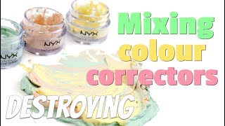 THE MAKEUP BREAKUP - Mixing colour correctors. What colour does it make? Destroying makeup