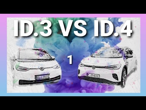 Electric cars VW ID4 vs. VW ID3 - Mega Comparison Part 1