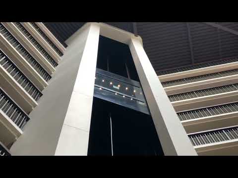 Dover (modded by KONE) Scenic Traction Elevators @ Wyndham Hotel, North Dallas TX