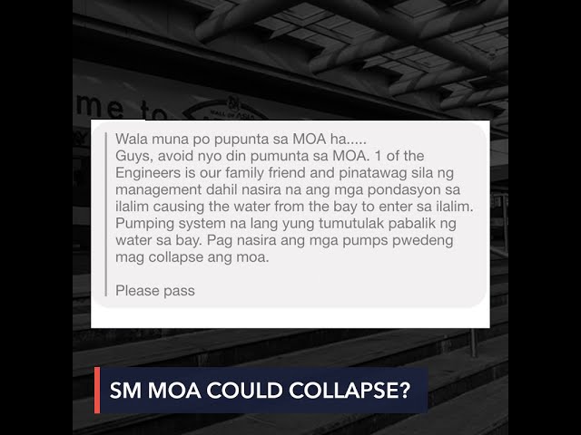 FALSE: SM MOA could collapse due to weak foundations