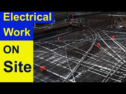 Electrical slab piping | electric pipe fitting | Civil Engineering Video