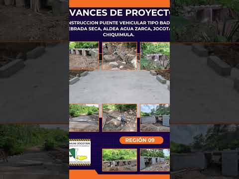 #AVANCES construcción puente tipo baden en quebrada seca, aldea Agua Zarca,  Jocotán Chiquimula