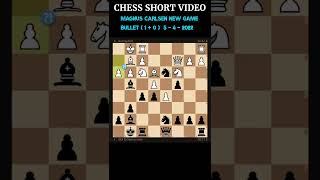 MAGNUS CARLSEN - Phenomenal Checkmate (Bullet 1+0) 5/4/2022 #shorts #chess #agadmator #magnuscarlsen