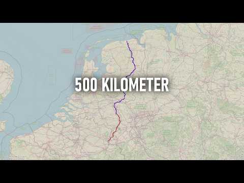 Het Pieterpad,  in 5 days 500 km from the north to south in the Netherlands.