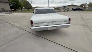 327-Powered 1966 Chevrolet Chevy II 400 Nova Sport Coupe 6-Speed Start Up & Test Drive
