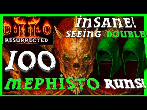 DOUBLE SHAKO!? 100 Mephisto Runs   Diablo 2 Resurrected