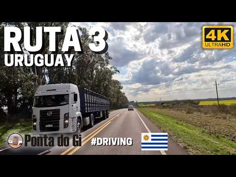 Ruta 3 uruguaya | Así es el tramo entre Arapey y Bella Unión #DRIVING 4K 2026 - URUGUAY
