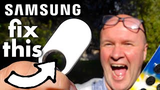Samsung SmartTag 2 Battery Low FIX: how to change batteries! Hidden Eject Hole!