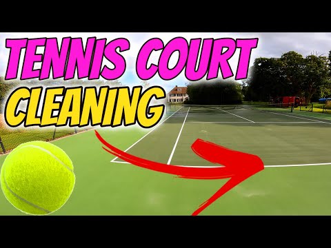 YouTube video about: How to clean a tennis court?