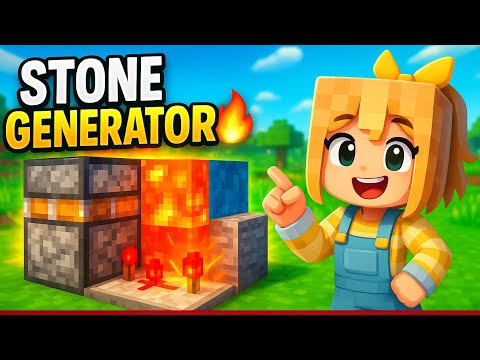 Generatore di pietre facile per Minecraft 1.21 | Senza TNT | Adatto alla sopravvivenza