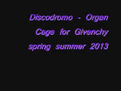Discodromo - Organ Cage for Givenchy spring summer 2013