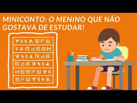 Miniconto!  O menino que não gostava de estudar. Autor professor Ronildo.