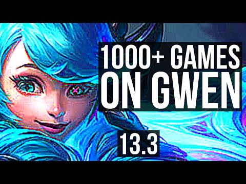 GWEN vs RIVEN (TOP) | 1000+ games, 1.4M mastery, 5/1/3 | EUW Diamond | 13.3