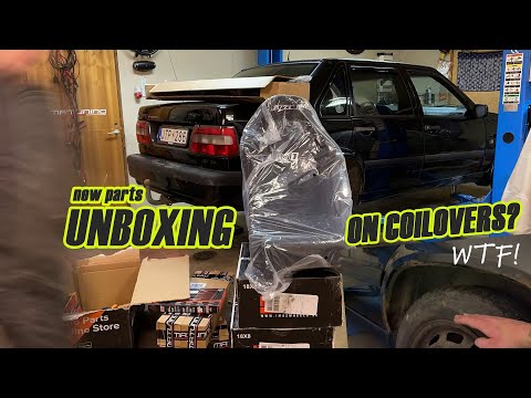 INSTALLING COILOVERS and making it HIGHER? BTCC Volvo build