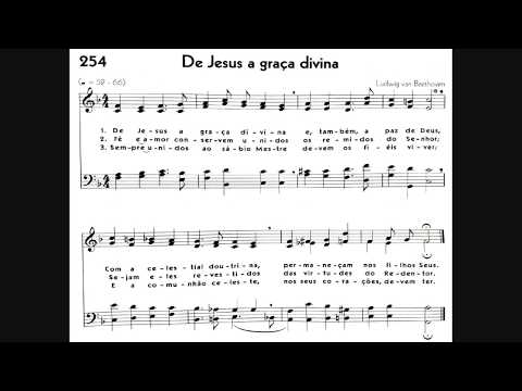 Hinário 5 CCB - Hino 254 - De Jesus a graça divina - Strings - Teclado Yamaha PSR S670