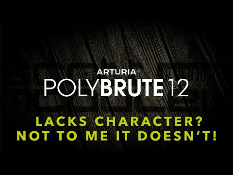 Arturia PolyBrute 12 - Lacks Character? I don't agree!