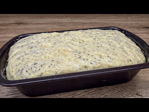 Nur Wasser und Mehl! Ich kaufe kein Brot mehr. Brot ohne Kneten, einfach und günstig