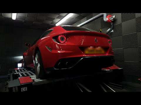 Ferrari FF V12 Dyno!!! FI Exhaust decats and X-Pipe Stage 2 Tuning.....
