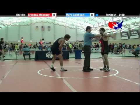 University Nat`ls FS  84 KG / 185 lbs: Brendan Mahaney vs. Mark Colabucci