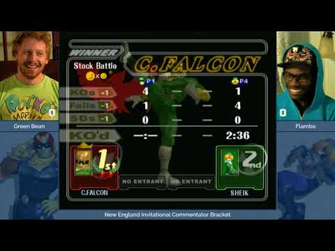 NE Melee Invitational 2018 - Green Bean (Falcon) vs. Flambo (Sheik, Falco) - SSBM Caster Bracket WSF