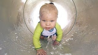 BABY TRAPPED IN WATERPARK!