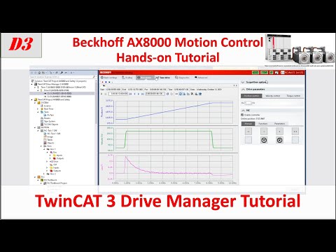 MB23. [AX8000 Servo][3/10] Configure Beckhoff Drive,  TwinCAT3 Drive Manager 2 Tutorial
