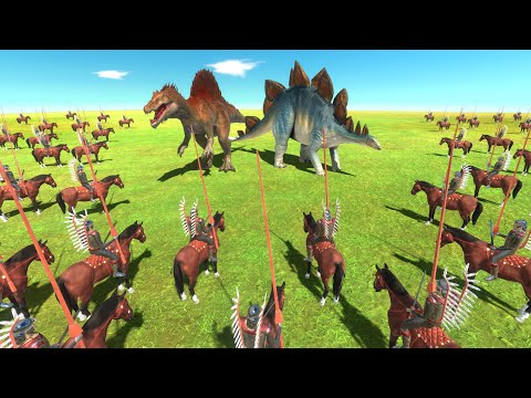 Dinosaurs VS Humans - Which Dinosaur Can Destroy All Hussar?