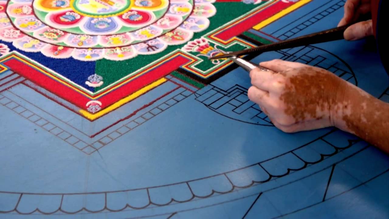 Medicine Buddha Sand-Mandala in Hattingen, Germany