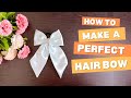 how to make a perfect hair bow easy method diy satin hair bow making of hair accessories