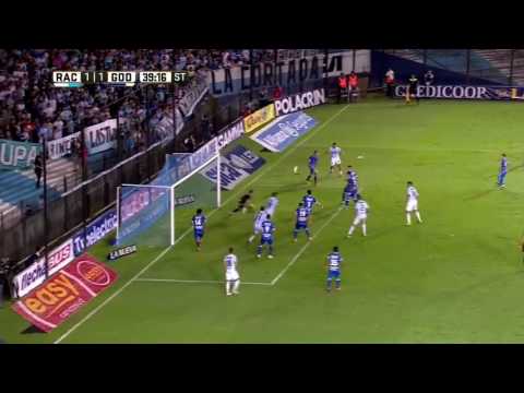 Racing 2 - Godoy Cruz 1 / Gol del Pulpo González