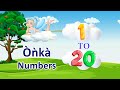 Numbers 1 to 20 in Yoruba Language.