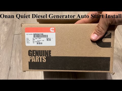 How to install Cummins Onan AGS + Auto Generator Start Quiet Diesel