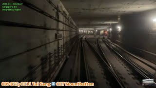 [SMRT] detrained at MBT ~ Alstom Metropolis C830 [827] CC11 Tai Seng ➡️ CC7 Mountbatten