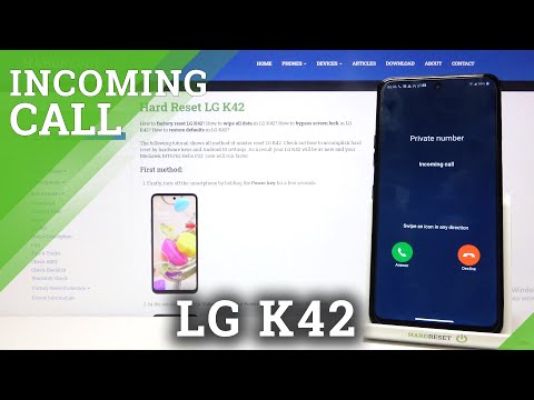LG K42 - Incoming Call Screen | Default Ringtone & Options Review