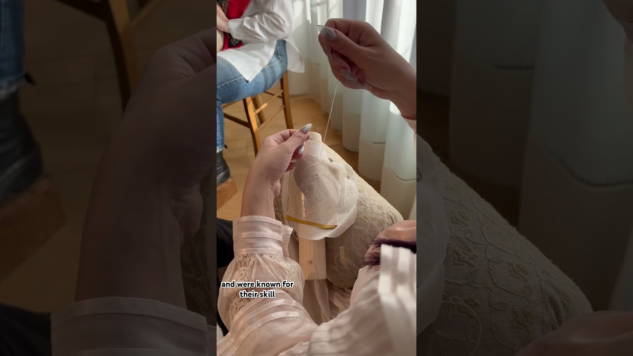 A rainbow island full of lace!