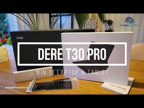 GadgetsFromChina - Review DERE T30 Pro Win 11 Laptop/Tablet