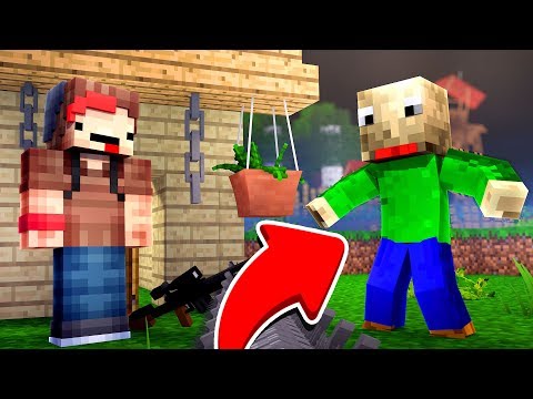 BASE VS CREEPYPASTA BALDI'S BASICS APOCALYPSE - MINECRAFT TROLL + ROLEPLAY