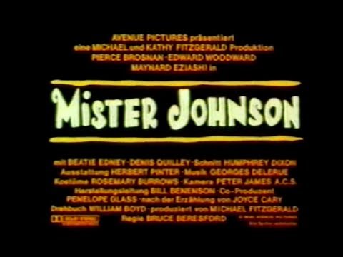Mister Johnson (1991) Trailer
