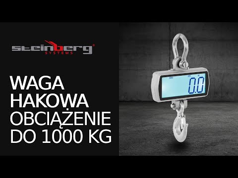 Video produktu  - Waga hakowa - 1000 kg / 0,5 kg - LCD