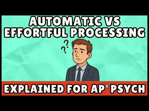 Automatic Processing Ap Psychology Definition