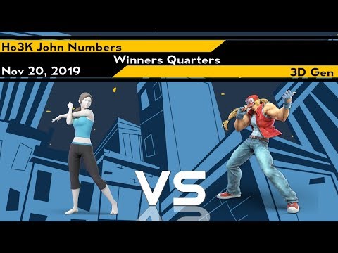 [Smash Ultimate] Xeno188 (W.Quarters) - Ho3K John Numbers vs 3D Gen