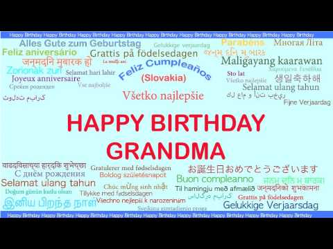 Grandma   Languages Idiomas - Happy Birthday