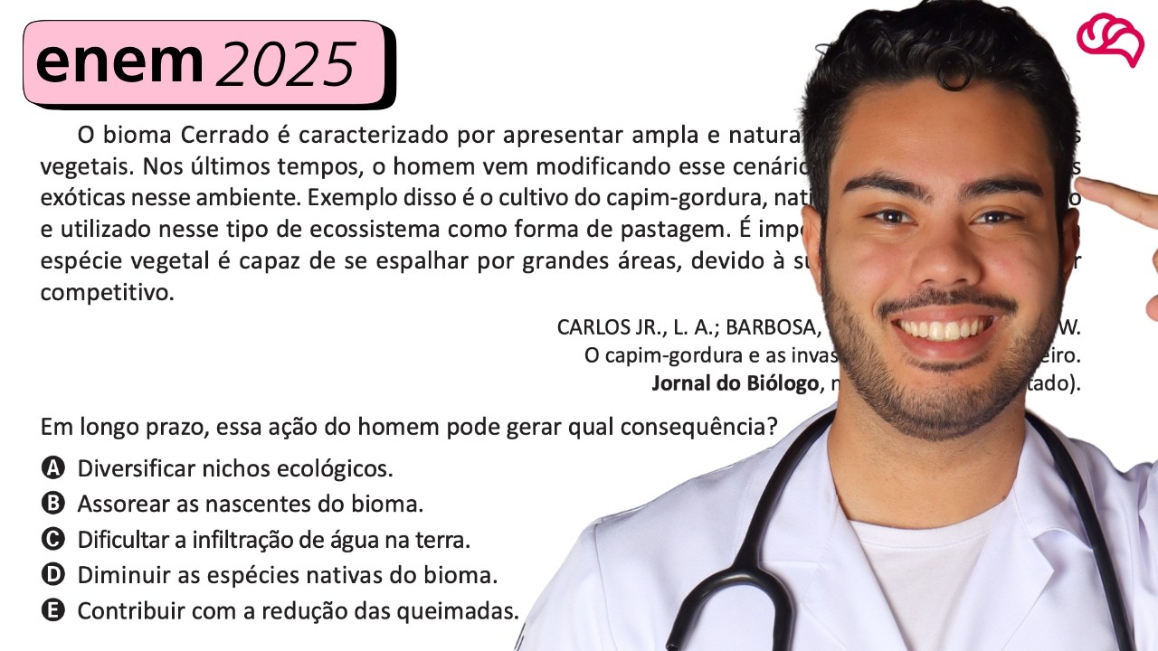 Resolução em Vídeo — Questão 98 ENEM 2025