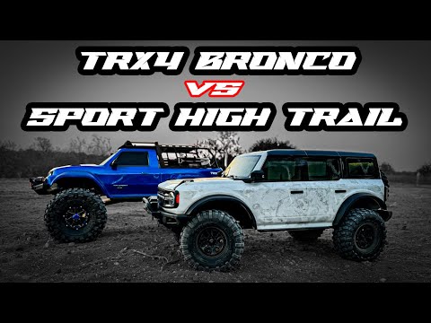 Comparison: Traxxas TRX4 Bronco vs Sport High Trail RC Trucks - Which Reigns Supreme?