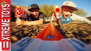 Mission Protect the Hot Wheels Toy Car! Ethan and Cole Bunkr Nerf Mayhem!