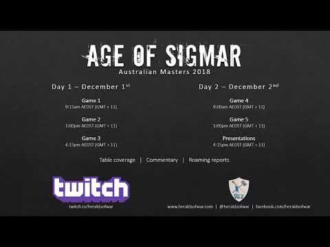 Australian Age of Sigmar Masters 2018 Game 1