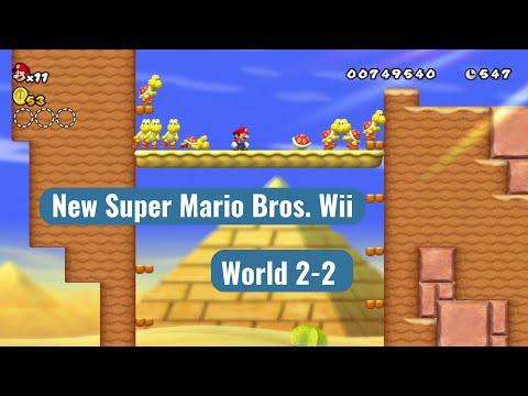 New Super Mario Bros. Wii - World 2-2 [Guide & Walkthrough]