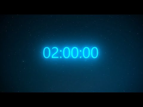 2 Hour Timer with White Noise | Night Sky Background for Focus, Work, or Relaxation